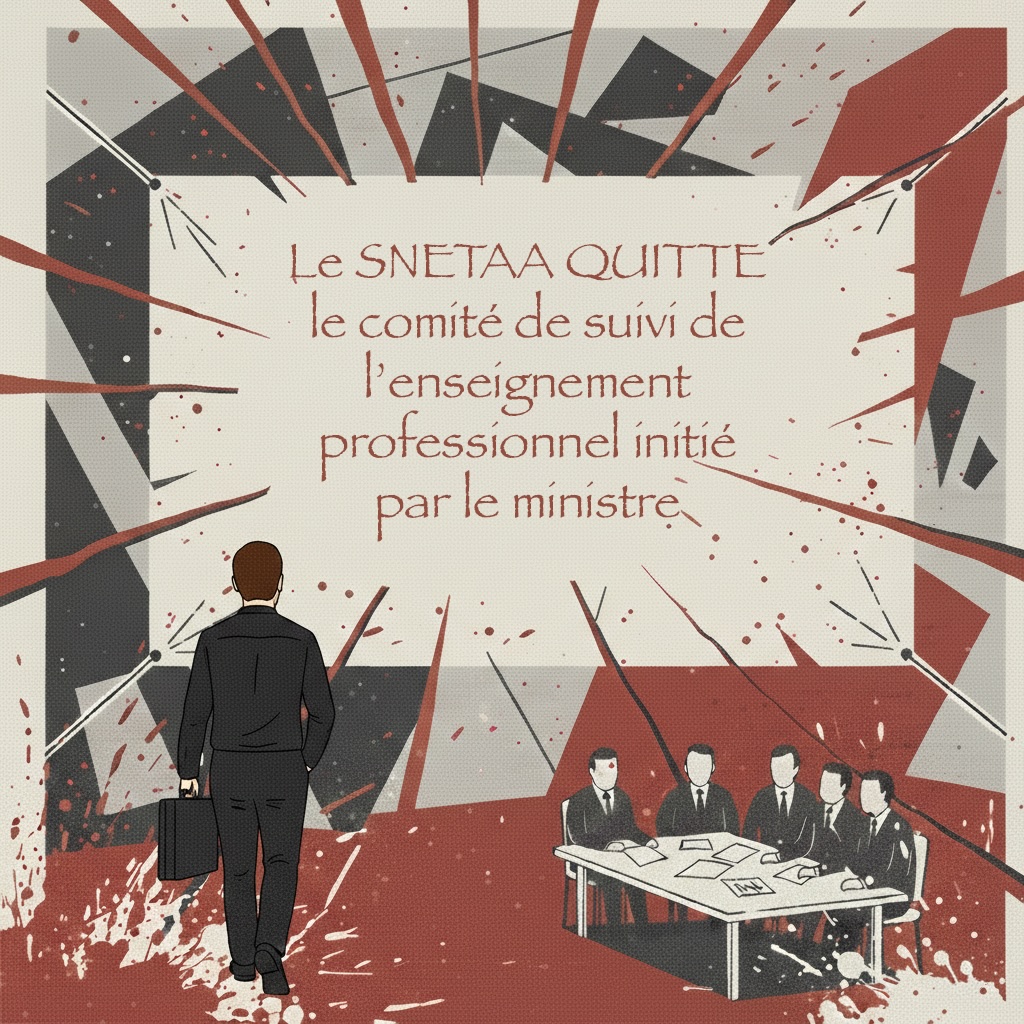 Lire la suite à propos de l’article [Communiqué de Presse] Le SNETAA QUITTE le comité de suivi de l’enseignement professionnel initié par le ministre.